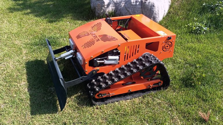 China made wireless field and brush mower, chinese best remote control robot slope mower