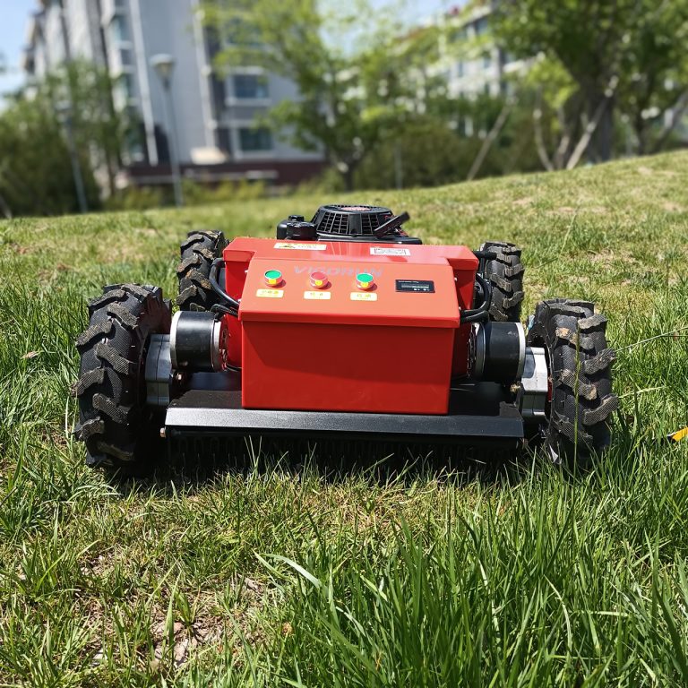 China made remote controlled incline mower for sale, chinese best cordless lawn grass cutter