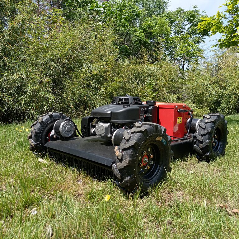 factory direct sales low price China terracing remote controlled grass cutting machine
