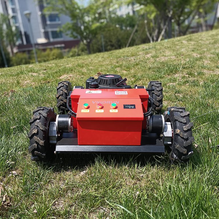 China made remote lawn mower for sale, remote control garden grass cutting machine