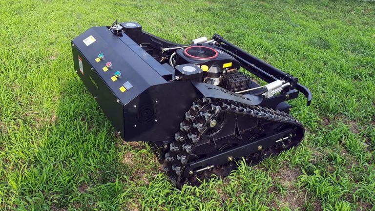 China made radio controlled lawn cutter machine for sale, chinese best RC electric slope mower