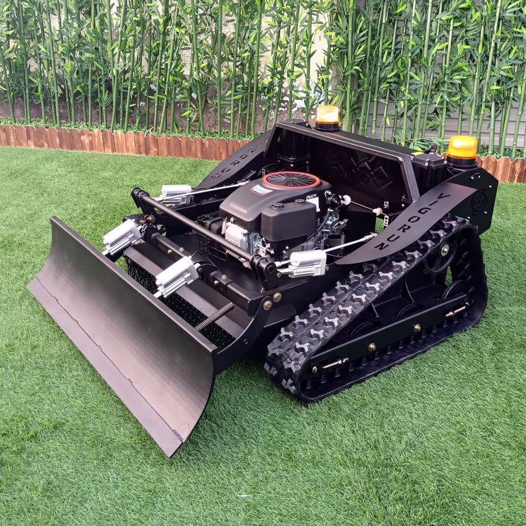 China greenhouse radio controlled robot slope mower