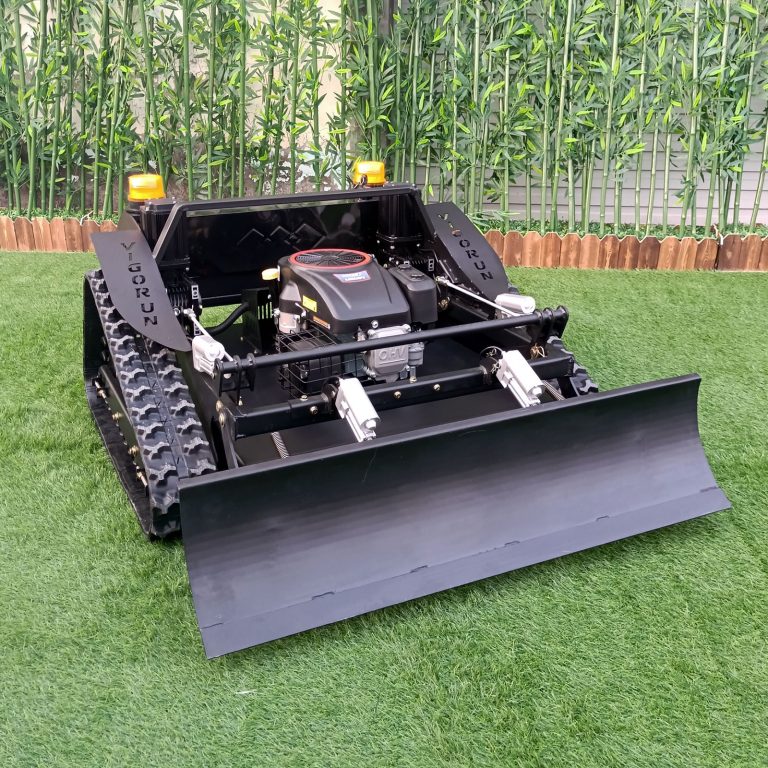 remote operated tracked robot mower for sale, remote controlled grass trimming machine