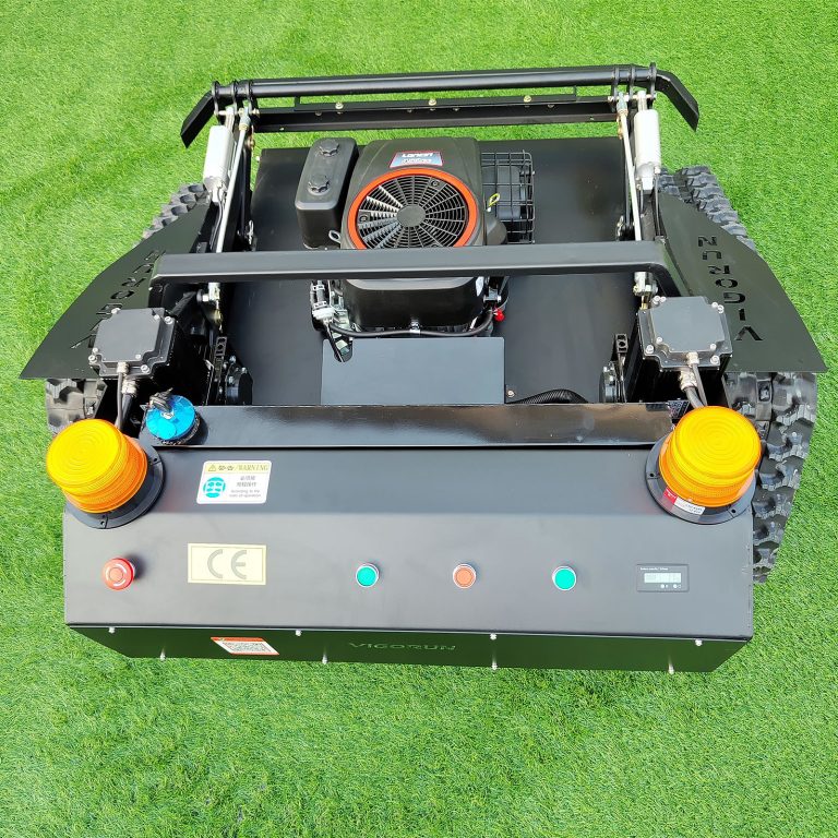 remote operated slope lawn mower, chinese best remote control lawn mower brush cutter