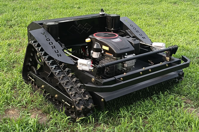remote controlled tracked robot mower for sale,remote controlled residential slope mower