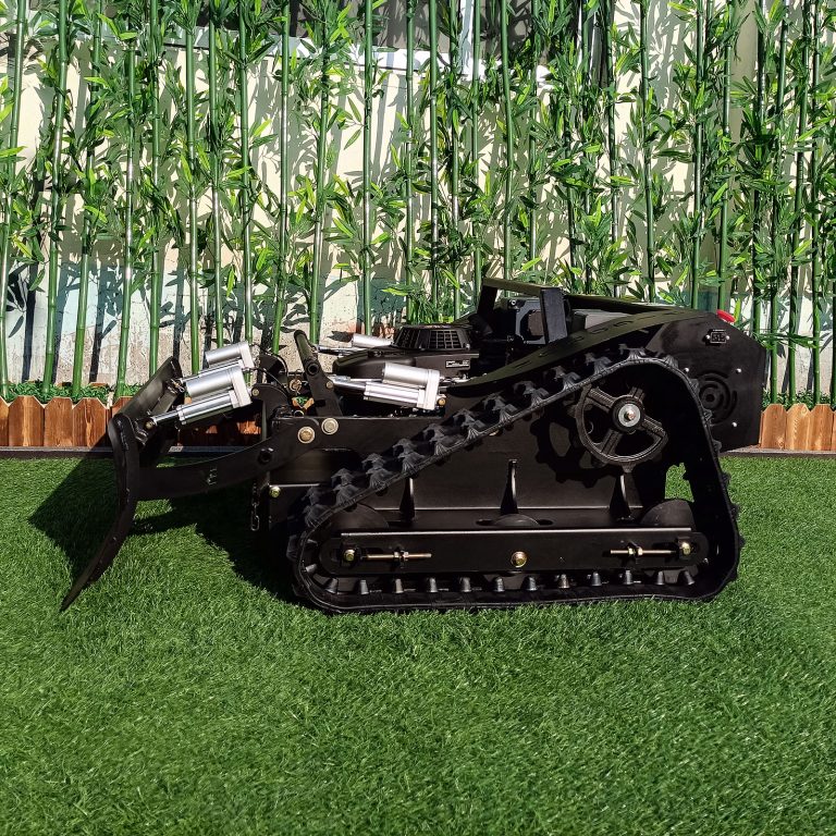 wireless radio control lawn garden mower for sale, chinese best RC robot brush cutter