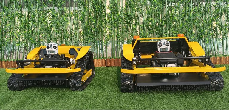 best price China remote control robot lawn mower for hills for sale