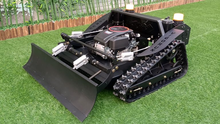 best price China remote control mower on tracks for sale