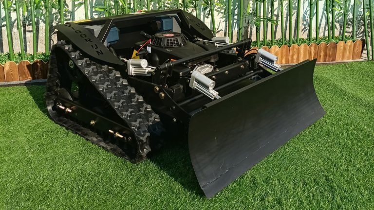 best price China remote control tracked lawn mower for sale