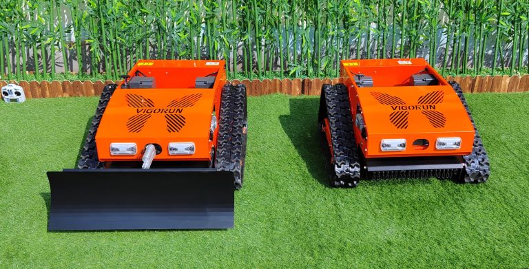 wireless radio control steep slope lawn mower for sale from China manufacturer factory
