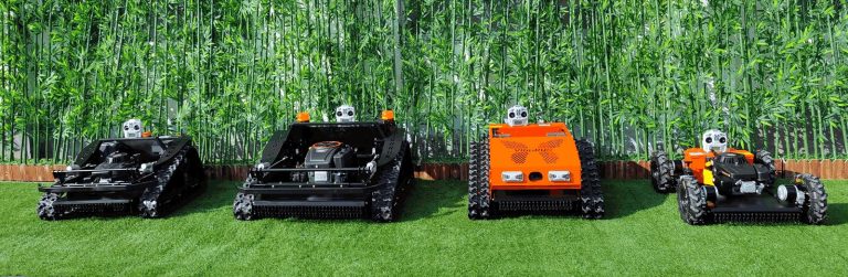 radio controlled tracked robot mower for sale from China manufacturer factory
