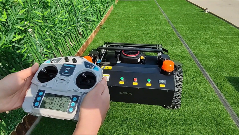 best price China remote control robot lawn mower for sale