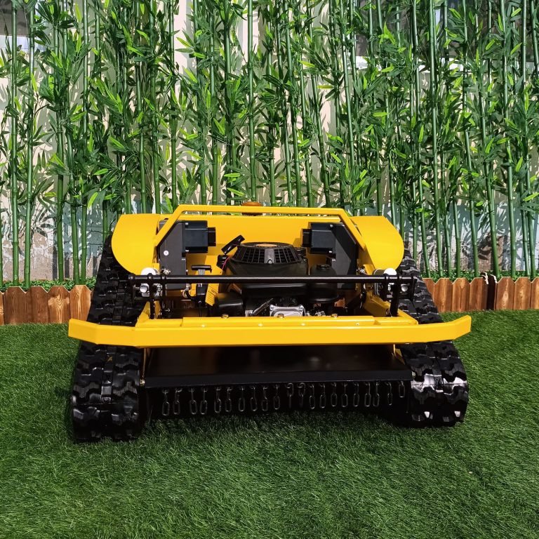 remotely controlled tracked lawn mower for sale from China manufacturer factory