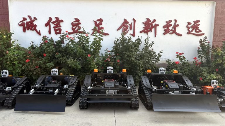 gasoline crawler remote control lawn mower for sale from China manufacturer factory