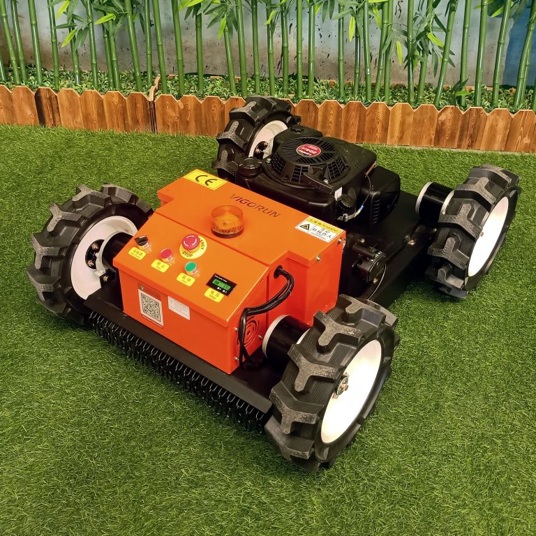 best quality wireless radio control robotic lawn mower for hills made in China