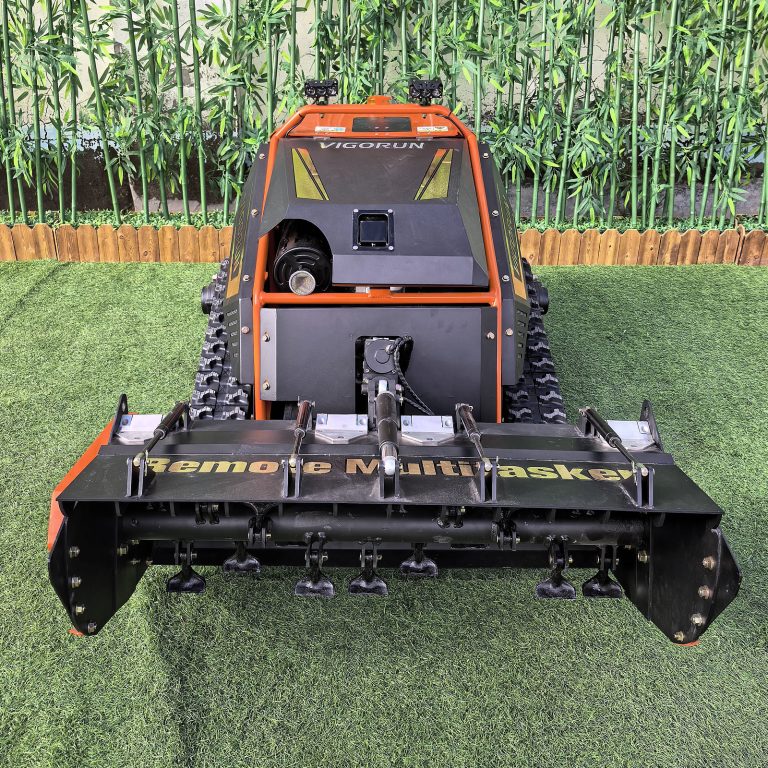 Vigorun 360 Degree Rotation Remote Controlled Tool Holder Machine MTSK1000 by Vigorun Tech – Caterpillar EPA Approved Gasoline Engine for Hills, Slopes & Orchards | Factory Direct Low Price 200m RC Multitasker with Versatile Attachments & Anti-Roll Stability! 🇨🇳