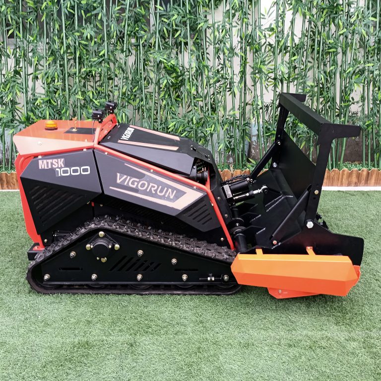 Vigorun Radio Controlled Rubber Track Tool Transporter: Ultimate RC Slope Mower for Steep Terrains!
